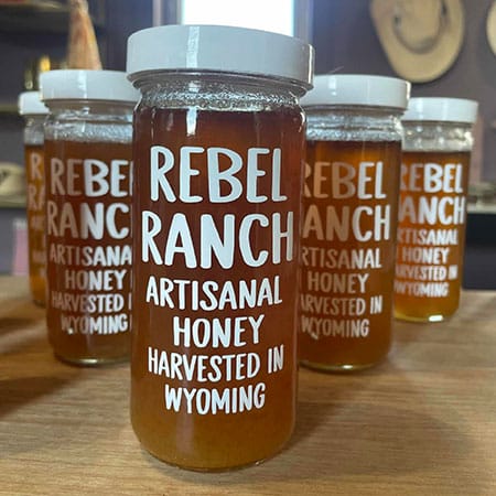 Rebel Ranch Artisanal Honey.